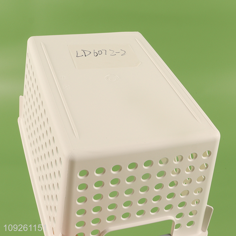 Popular products household large capacity plastic storage basket with handle