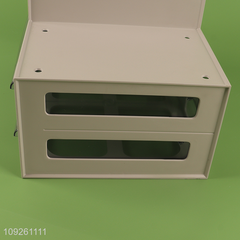 Low price household desktop organizer plastic storage box pen holder