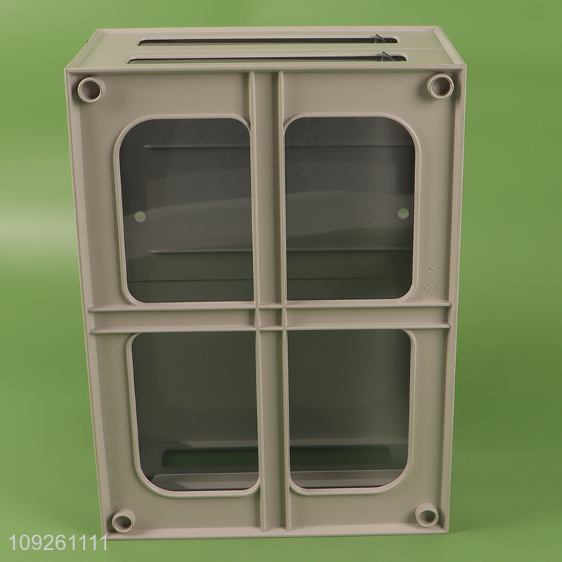 Low price household desktop organizer plastic storage box pen holder