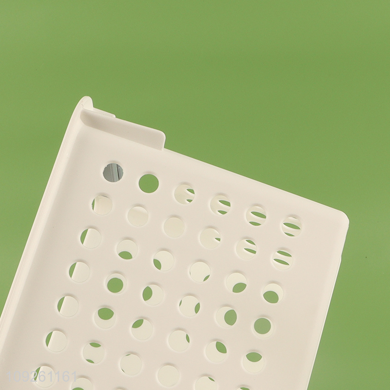 China supplier household hollow plastic storage basket with handle