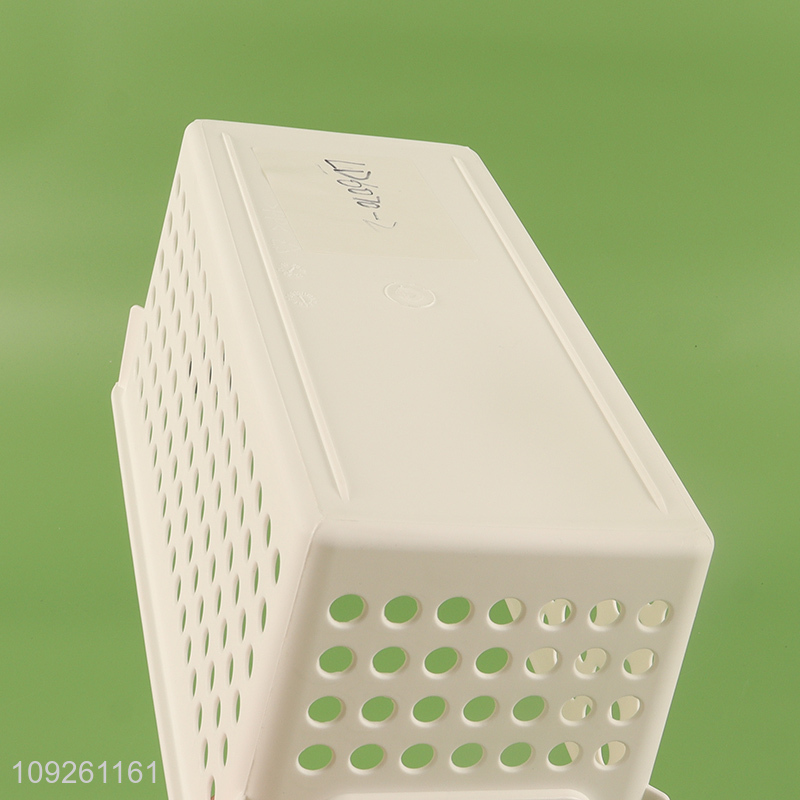 China supplier household hollow plastic storage basket with handle