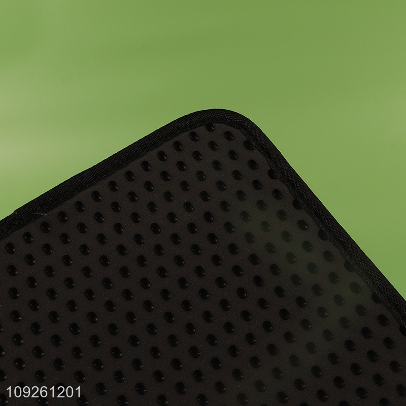 Popular products black waterproof non-slip cat litter box mat pet mat