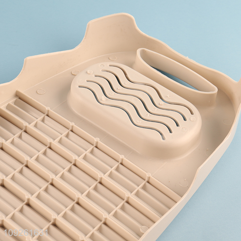 New Product Non-Slip Laundry Washing Board Plastic Washboard for Clothes