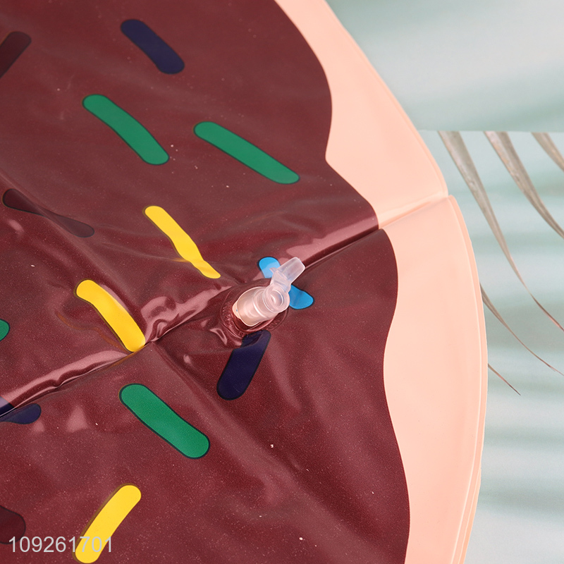 Wholesale Inflatable Donut Swim Ring Donut Pool Float for Kids Adults