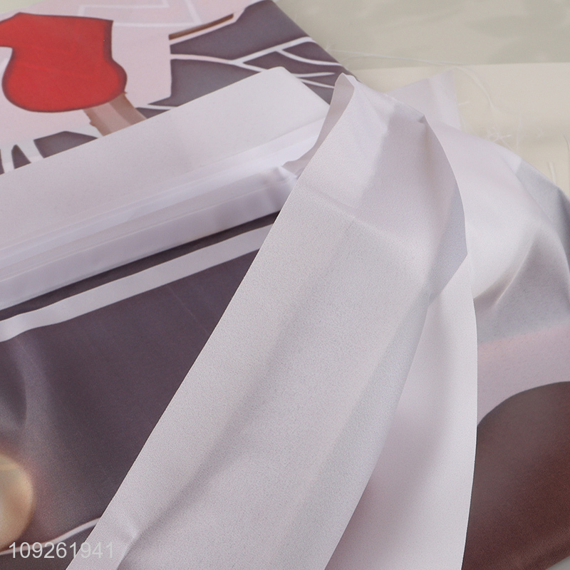 China factory rectangle large polyester hanging flag for decoration