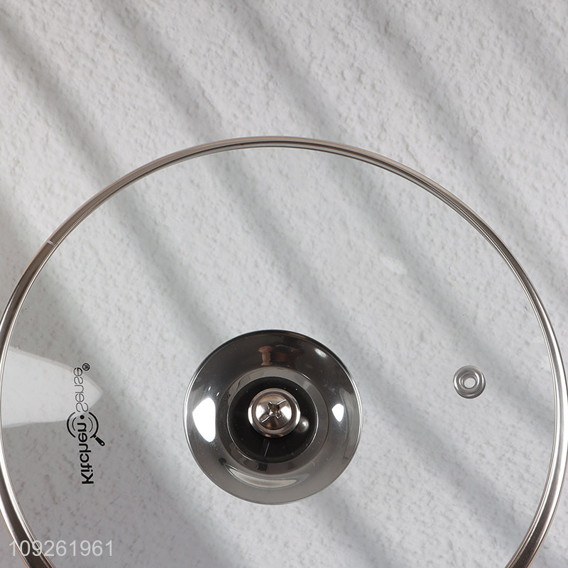 Top selling home restaurant kitchen cookware sauce pot with glass lid