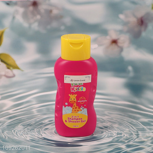 Yiwu market kids strawberry 2in1 shampoo shower gel for sale