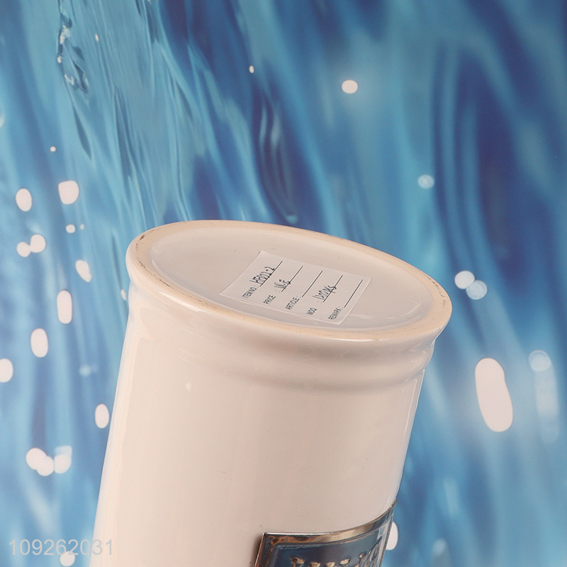 China factory home hotel bathroom accessories ceramic mouthwash cup toothbrush cup