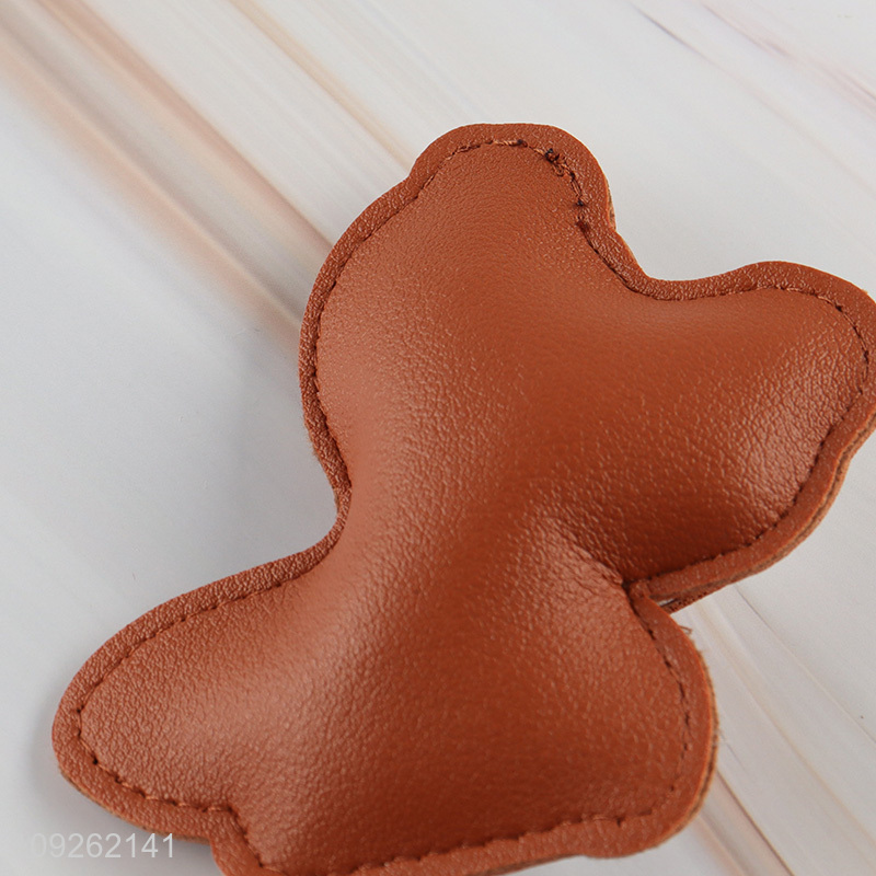 Hot Selling Corgi Keychain Pendant PU Leather Bag Charm Key Chain Accessories