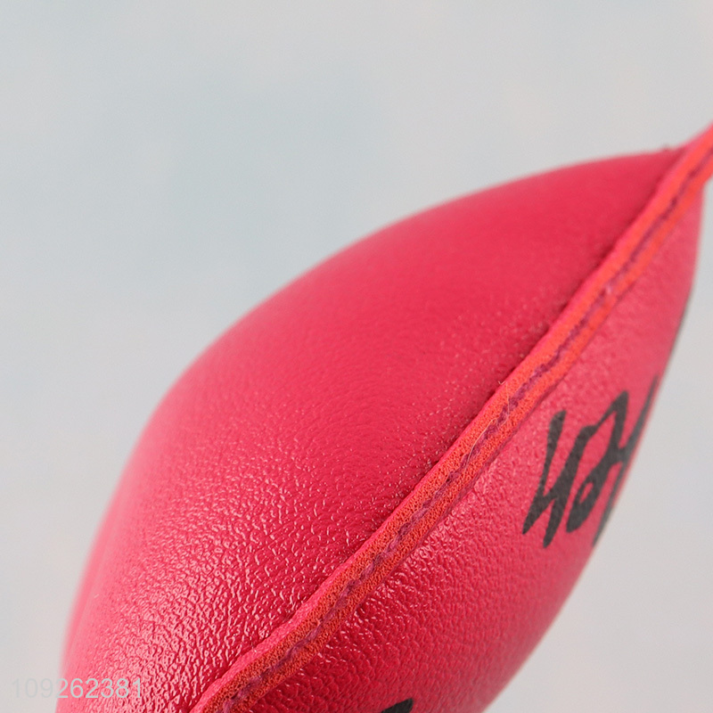 China Wholesale Heart Keychain PU Leather Keychain Bag Charm Backpack Purse Pendant