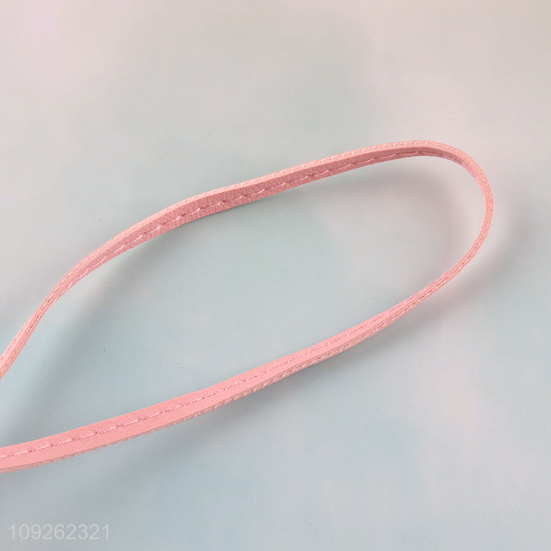 Hot Selling Heart Keychain Bag Charm PU Leather Keychain Pendant for Women Girls