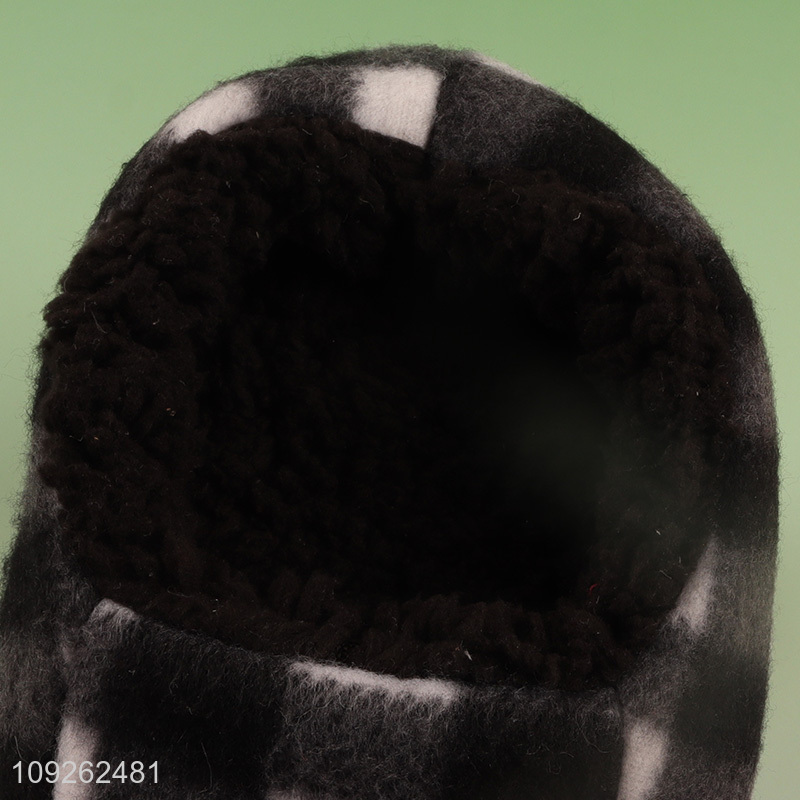 New arrival non-slip indoor polyester slippers home slippers for winter