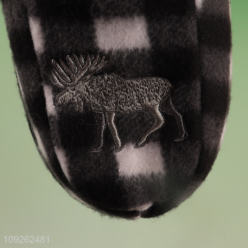 New arrival non-slip indoor polyester slippers home slippers for winter