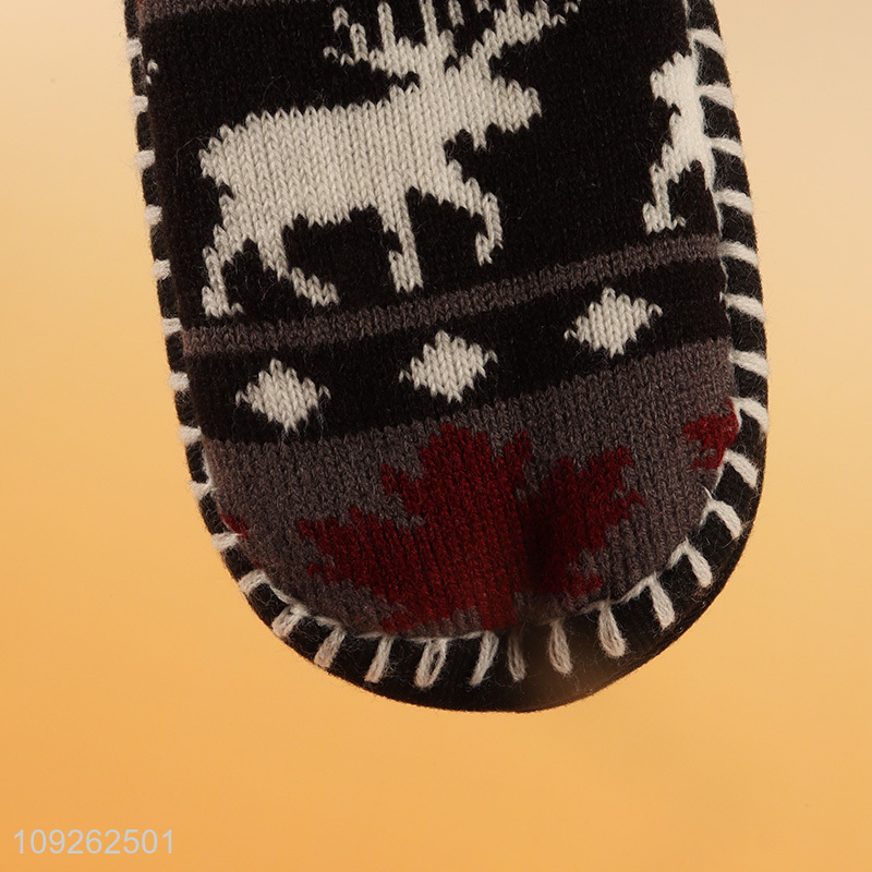 Wholesale Knitted Fuzzy Cozy Indoor Home Slipper Acrylic Slippers