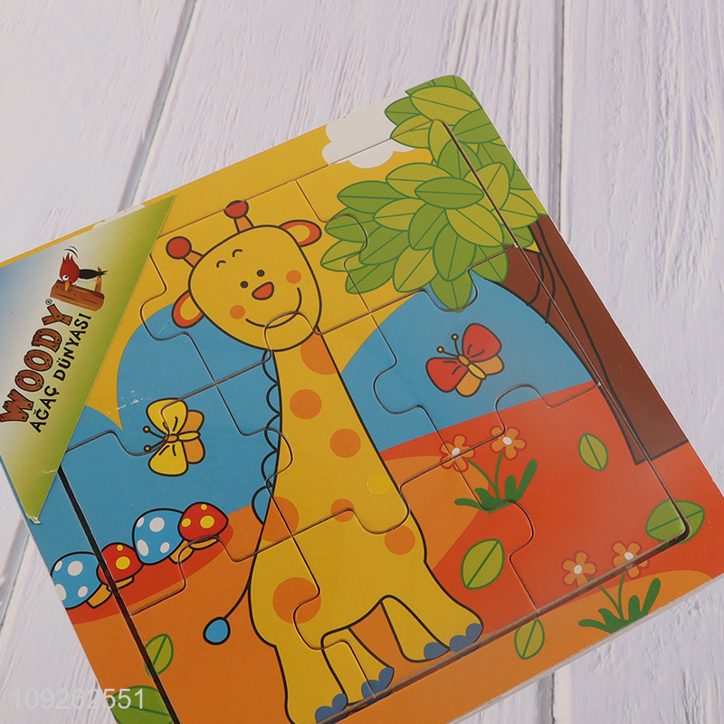 Hot products giraffe series wooden puzzle toys educational toys for children