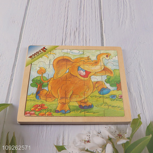 China factory elephant pattern kids wooden puzzle toys educational toys