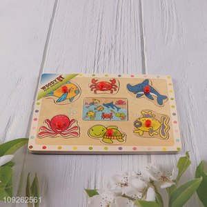 Popular products creative children wooden puzzle toys educational toys for sale