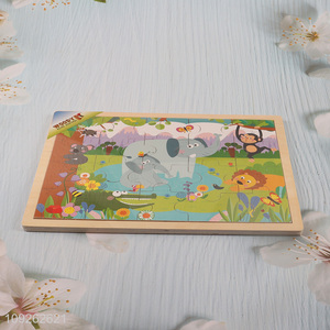 Top quality kids animal series wooden puzzle toys educational toys