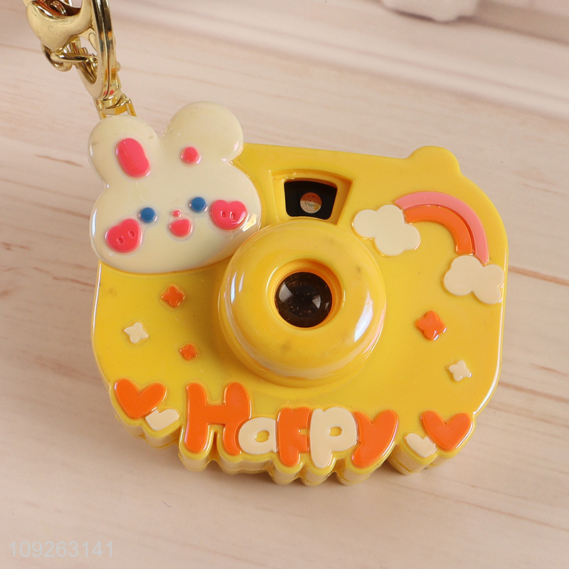 Hot selling cartoon portable mini projector camera keychain key rings