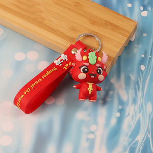Popular products dragon pendant keychain key rings for gifts