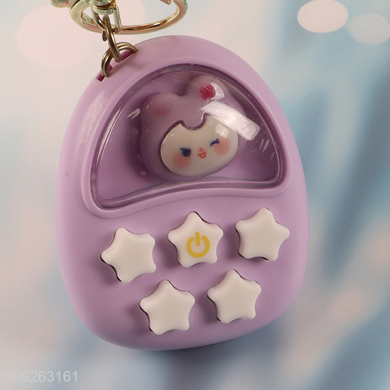 Good selling portable stress relief game console keychain key rings wholesale