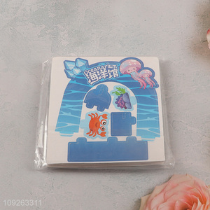 Good selling paper children 3d puzzle toys educational toys oceanarium jigsaw toys
