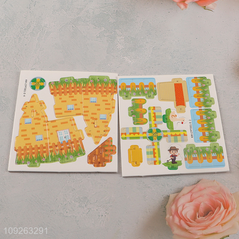 New arrival farm series children 3d puzzle toys educational toys jigsaw toys
