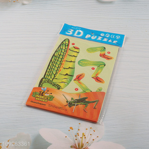 Yiwu market insect series paper 3d puzzle toys educational toys for kids