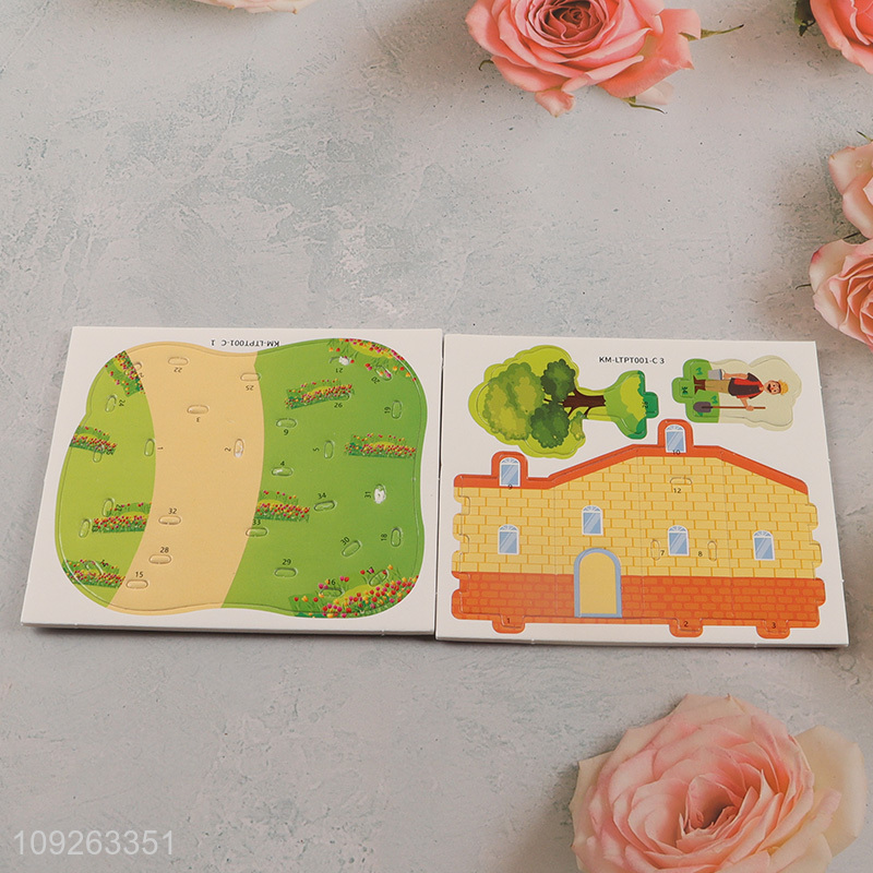 Factory price farm series paper 3d puzzle toys educational toys for children