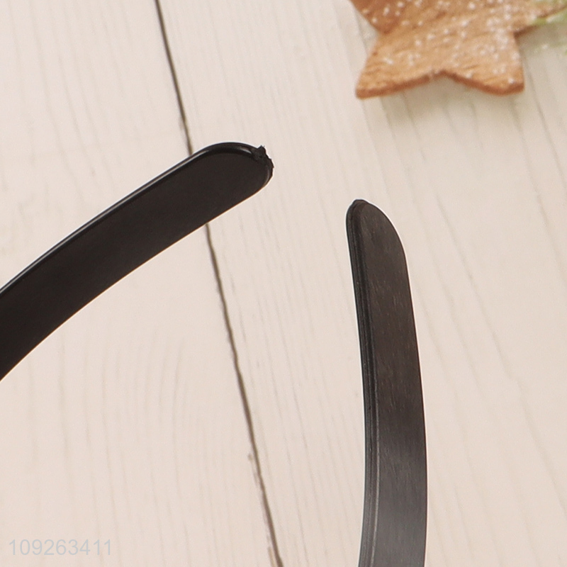 Hot selling black Halloween party supplies bat hair hoop hair accessories