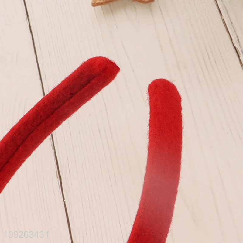 Top selling christmas party supplies Santa Claus hair hoop hair accessories wholesale