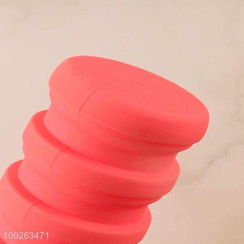 China factory folding silicone water bottle drinking bottle for sale