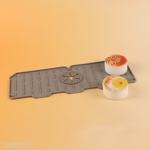 Good Sale Kitchen Bathroom Silicone Faucet Mat Silicone Faucet Anti-splash Pad