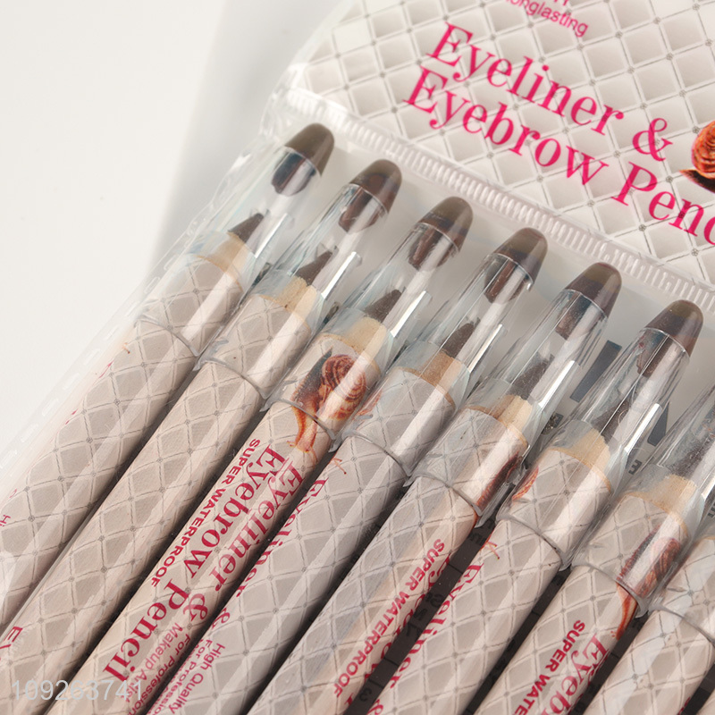 High Quality 3 Assorted Colors Long Lasting Waterproof Eyeliner & Eyebrow Pencils