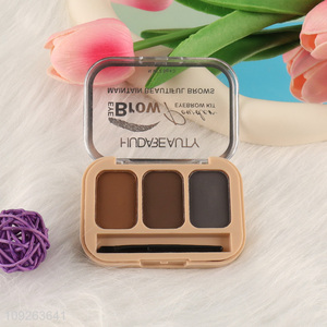 Popular Product 3 Colors Eye Brow Powder Palette Brown Eyebrow Powder Makeup Kit