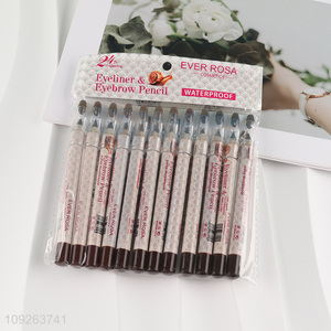 High Quality 3 Assorted Colors Long Lasting Waterproof Eyeliner & Eyebrow Pencils