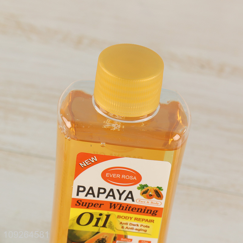 China Imports 200ML Papaya Body Oil Custom Logo Papaya Body Oil for Face and Body