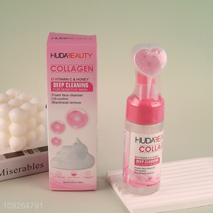 China Wholesale 120ML Collagen Cleansing Mousse Blackhead Remover for Sensitive Skin