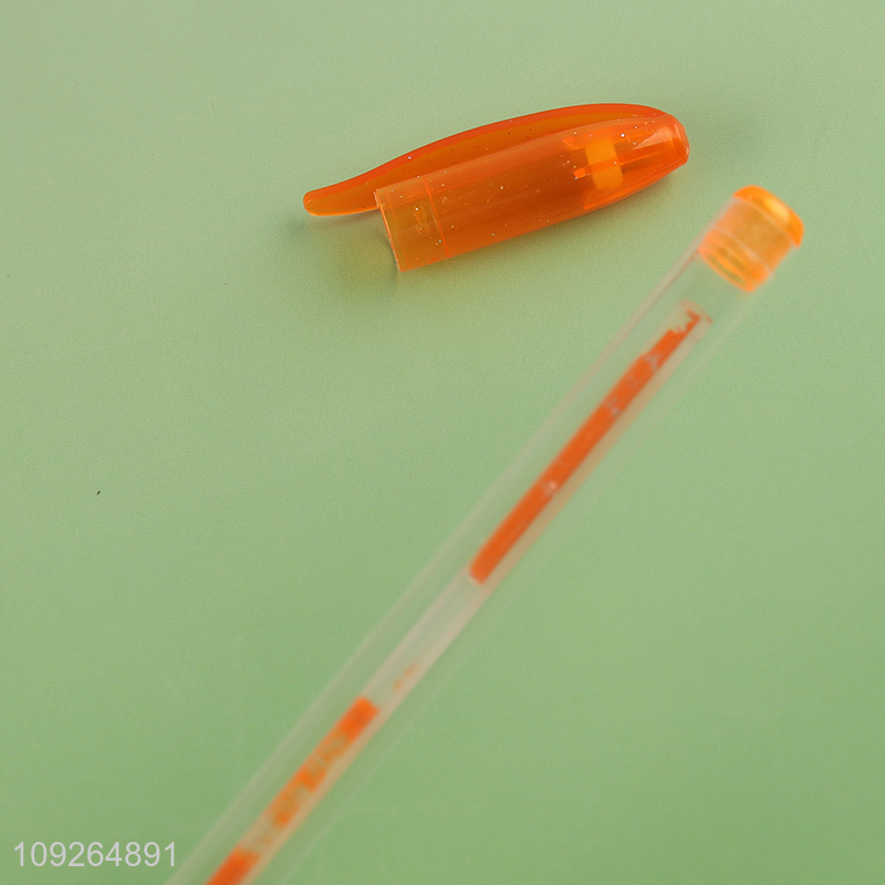 New Product 6 Colors Scented Glitter Gel Pens for Kids Student Writing Drawing