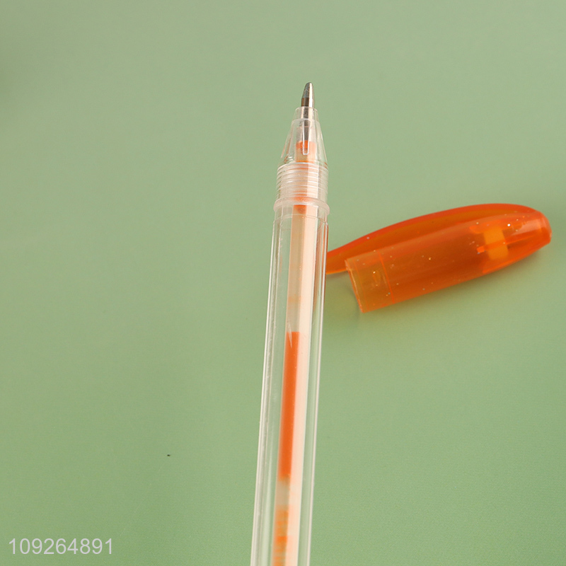 New Product 6 Colors Scented Glitter Gel Pens for Kids Student Writing Drawing