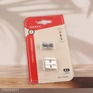 New Product 2PCS Small Pencil Sharpeners Manual Pencil Sharpeners School Supplies