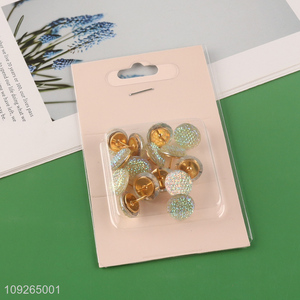 New Product Shiny Diamond Push Pins Glitter Thumbtacks for Maps Bulletin Board