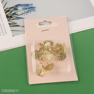Factory Price Gold Leaf Push Pins Decorative Push Pins Office School Supplies