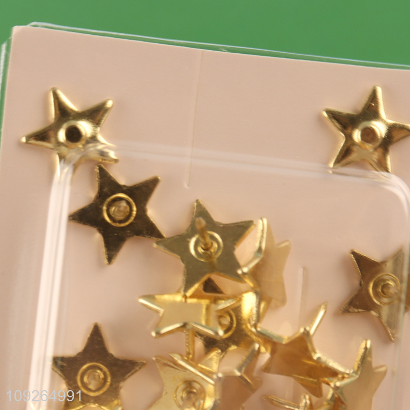 Wholesale Gold Star Push Pins Decorative Thumbtacks for Photo Wall Cork Board