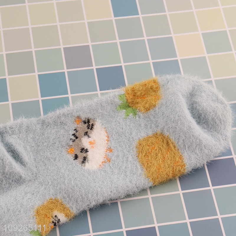 New Product Womens Fuzzy Socks Winter Fluffy Comfy Home Sleeping Socks