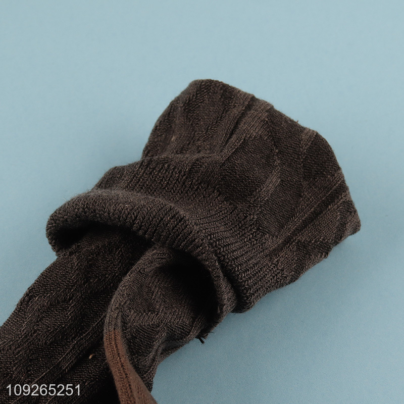 New Arrival Womens Winter Socks Solid Color Crew Socks Winter Long Socks