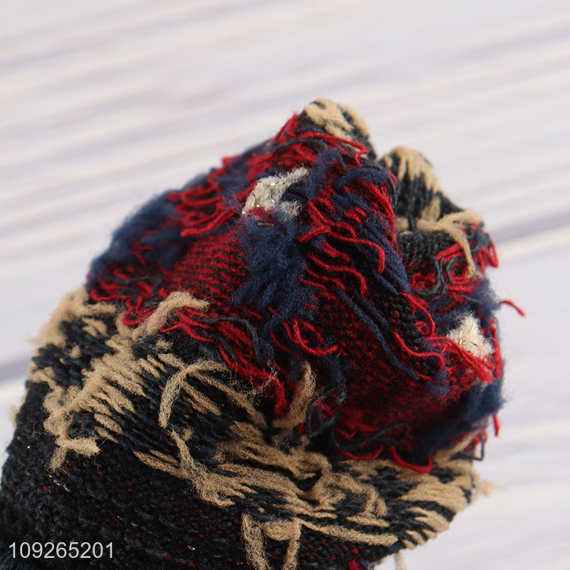 New Product Womens Wool Socks Winter Soft Cozy Jacquard Knitted Crew Socks