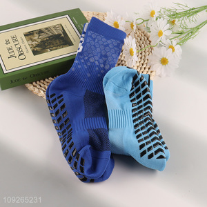 Factory Supply Men's <em>Soccer</em> Socks Non-Slip Grip Socks for Basketball <em>Football</em>