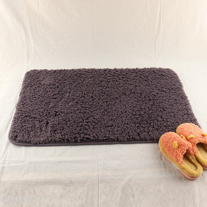 New Arrival 100% Polyester Bathroom Rug Non-Slip Soft Absorbent Bath Mat