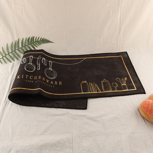 Hot Selling Crystal Velvet Bath Rug Non-Slip Absorbent Bathroom Rug Mat